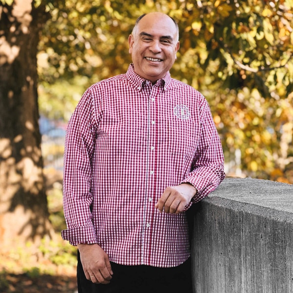 Antigua President's Collection Cardinal Plaid Oxford Button Down